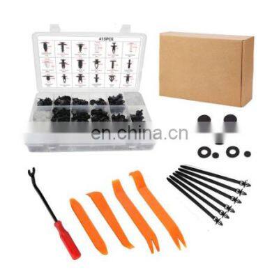 415PCS  car retainer clips auto fastener clips with clips removal tool