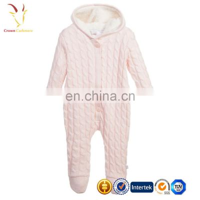 Baby Girls Cable Cashmere Layette Cashmere Overall