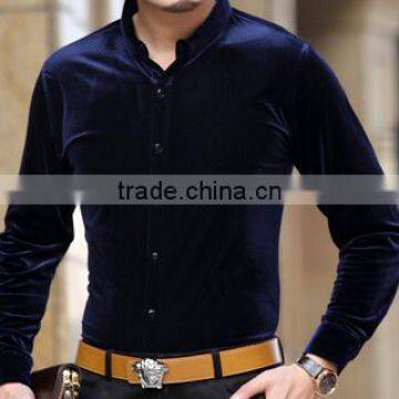 velvet-mens-shirt-fashion-mens-buttons-shirt Standard Sports