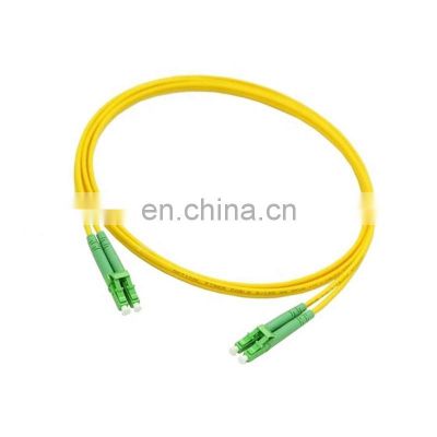 Customized Length 3 Meters 3.0mm LC APC to LC APC Duplex Single Mode G652D Optical Fiber Patch Cord