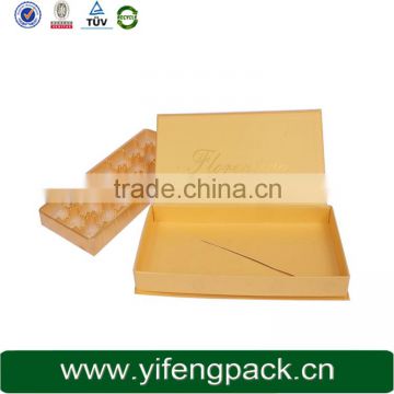 Luxury fancy empty foldable chocolate packaging box