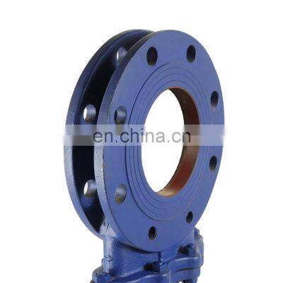 DKV High pressure kennedy iron pneumatic knife gate valve