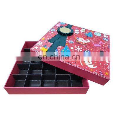 Custom paper Christmas candy chocolate packaging gift box