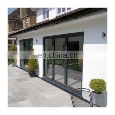Heat Insulation Patio Aluminium Glazed Folding Doors Accordion Doors photo-5