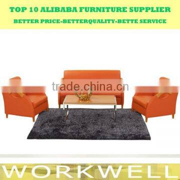 Workwell Popular Style Office Sofa Set With Wooden Armrest Kw-SS02 photo-5