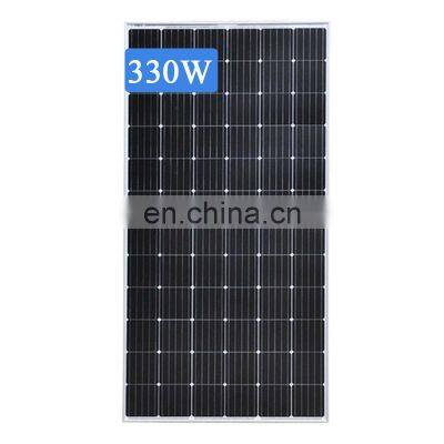 solar pv module 330W paneles solares all black mono photovoltaic solar panels for home