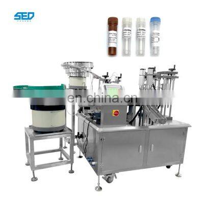 Competitive Price Reagent Plastic Test Tube Filling Sealing And Capping Machine