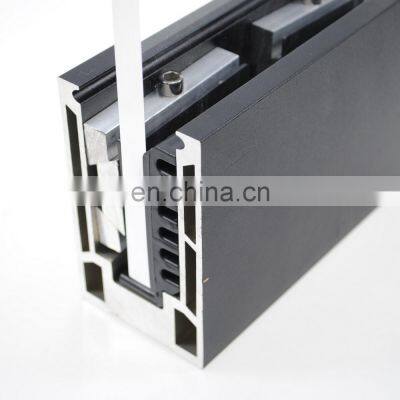 ZHONGLIAN Aluminium Profile 6063 T5 Aluminum Glass Rail Extrusion For Stair and Balcony