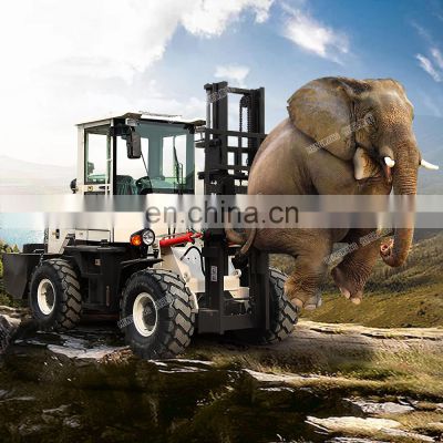 Multifunction Diesel Off Road Drum Forklift Truck Forkleft Diesel Forklift Truck Forklift Truck