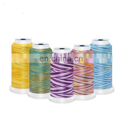 Wholesale 3 to 24 strands colorful polyester thread DIY high strength sewing thread for leather bracelet manufacturing