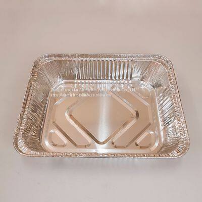 3200ml Rectangular Aluminum Foil Baking Pan Catering Service Tray