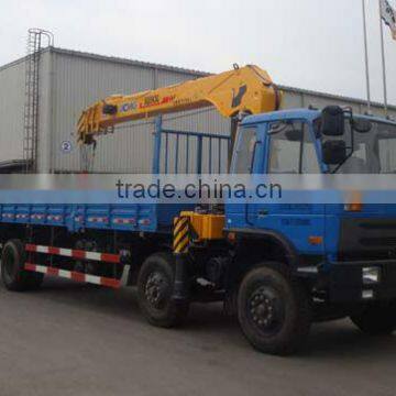 Dongfeng 6x2 truck mounted 10tons telescopic crane