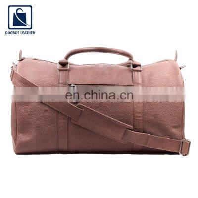 Factory Wholesale Genuine Leather Luggage Travel Bag at Attractive Price