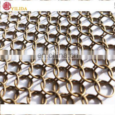 Stainless Steel Ring Mesh Curtain Chainmail Curtain Metal Ring Mesh