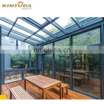 sunrooms glass houses aluminium season kit tempered glass enclosed patio sun room