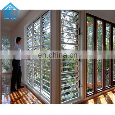 Hot Sale Aluminum Glass Louver Windows Price