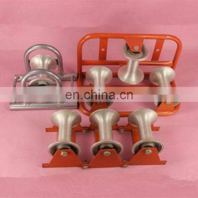 Chinese Wholesale Steel Frame Three Aluminum Roller Corner Cable Roller photo-5