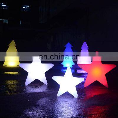 Christmas tree decorative led snowflake /illuminate outdoor tree room light decor five-pointed star led lights for decoration