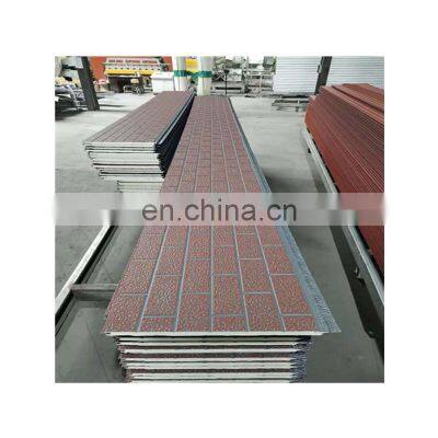 Heat insulated roof panels clading insulation exterior wall panel metal carved sandwich panel