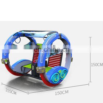 High Quality Fiberglass Children Happy Car Amusement Rides Kids Electric Car