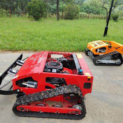 robot lawn mower with remote control, China remote control tracked mower price, robot lawn mower for hills for sale