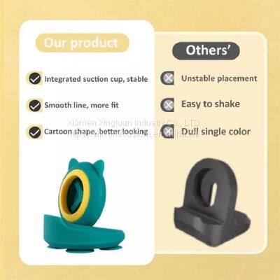 Wholesale Apple Watch Charging Base Silicone Apple Watch Cartoon Holder photo-3