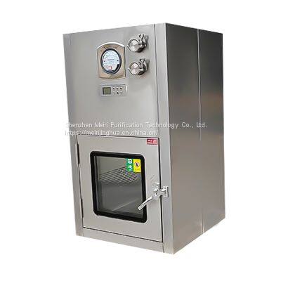 MRJH Explosion-Proof Laminar Flow Stainless Steel Radiation Protection Xenon Lamp Transfer Window/Pass Box for Clean Room