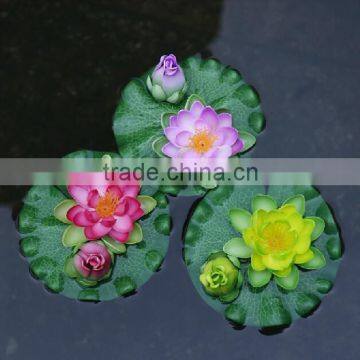 Pond Decoration Pond Floating Lotus with Bud for Water Pond Garden