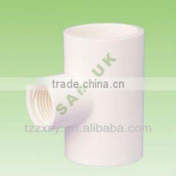 SCH40 PVC DRINKING WATER PIPE FITTINGS REDUCING THREAD TEE