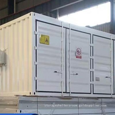 Explosion proof hazardous chemical temporary storage cabinet, mobile industrial waste leakage prevention hazardous waste storage room