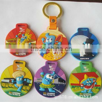 souvenir soft PVC keychain with custom design logo for promotion gifts