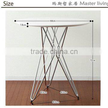 MDF Top Living Room Coffee Table Wire Leg Table photo-5