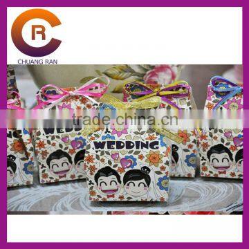 2014 New Product Factory made custom printed folded paper candy box pattern