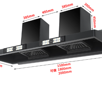 Rural Firewood and Soil Stove, Large Suction Range Hood, Stainless Steel Cover, High-power Range Hood（Wechat:13510231336）