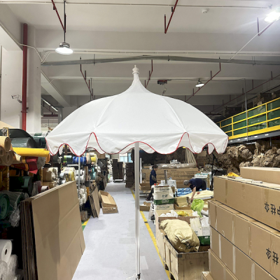 Pagoda Shape Parasol, New Parasol for Garden and Beach, Custom Edge Shape photo-3