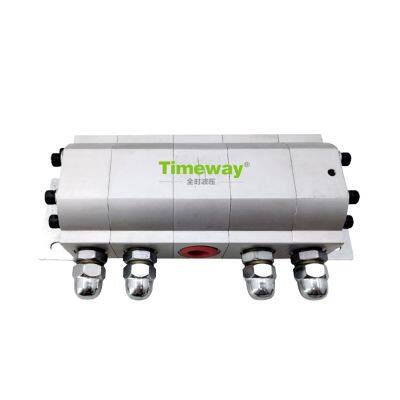 FMA Hydraulic Synchronous Motor FMA-4R2.1 4 Sections 3 Sections Desktop Hydraulic Gear Flow Divider Synchronous Valve Cylinder