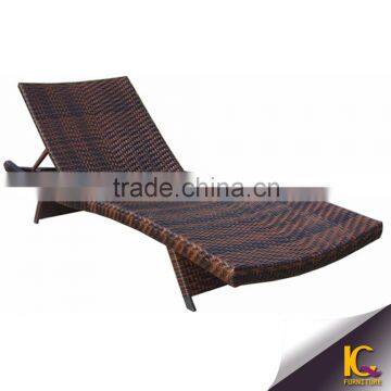 Cheap Beach Chairs pe Outdoor Rattan Folding Beach Lounge Chairs