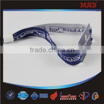 MDW206 Hot Selling Festival Event Custom Fabric Rfid Woven Wristbands With Slide Lock photo-3