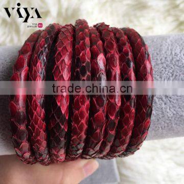 Viya Genuine Python Leather for Custom Bracelet Hot Sale In Europe And America With High Quality photo-2