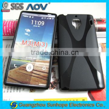 S pattern tpu case For MIUI Mi3 M3 soft cover