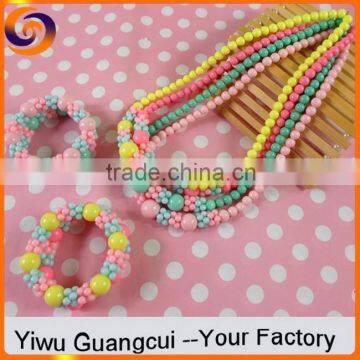 Necklace bracelet african beads jewelry set