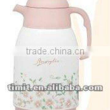 1L Plastic Vacuum FLask with Flower (V-H2610)