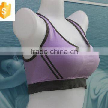 High Quanlity Fashion Stretch Breathable Cheap Simple Wholesale Sport Bra Sexy photo-2