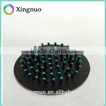 Round shape massage rubber pad for hair