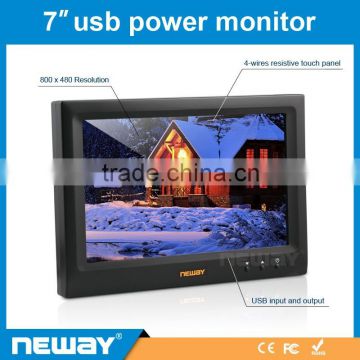 cheapest 7 inch usb powered touch screen lcd monitor for KIOSK