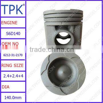 SA6D140 CAST IRON PISTON,SA6D140-1 Piston Kit 6212-31-2170