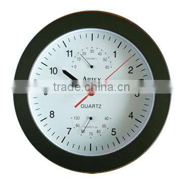 Hot sale Cheap Wall Clock Thermometer Hygrometer for Indoor Use