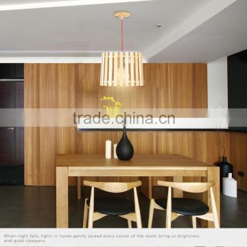 Wooden LED pendant light JK-8005B-06 Hanging Pendant Lamp Wooden Modern Style