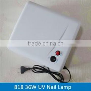 36W nail gel curing UV lamp, 818 professional homeuse UV nail dryer