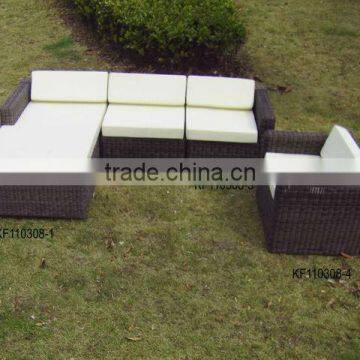 Rattan furniture decoration rattan balcony sofa set